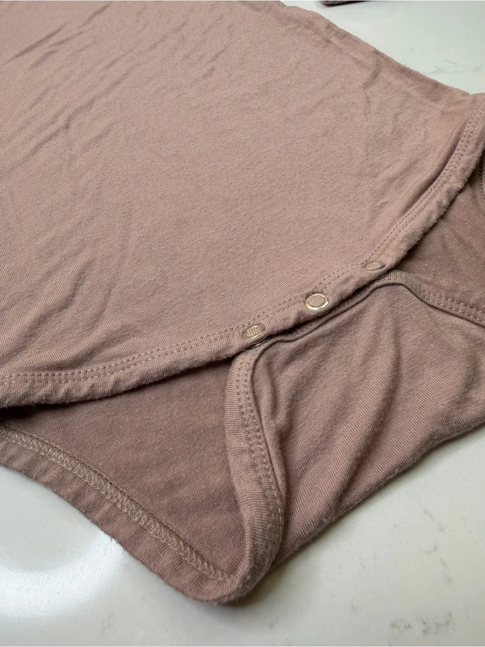 Kate Quinn Bamboo Long Sleeve Bodysuit 18-24M Mauve Viscose from Bamboo